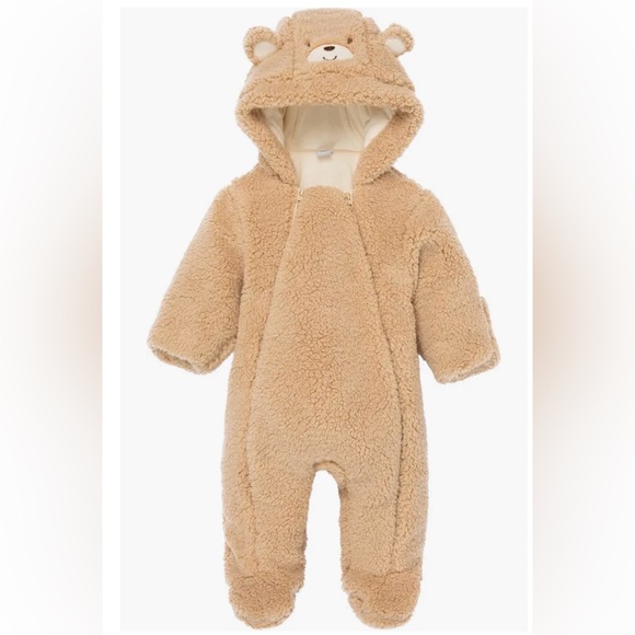 Little Me Other - Little Me Fuzzy Bear Pram Suit 6-9 Month